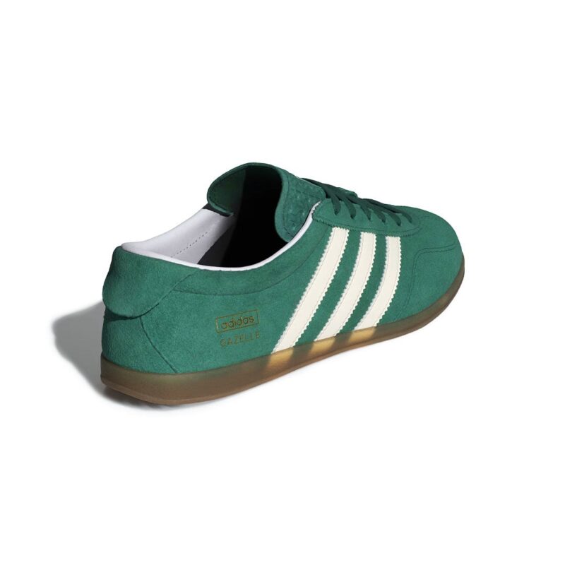 adidas Gazelle Lo Pro W JS1310 Collegiate Green/Cloud White/Gum - official stock image, rear three-quarter