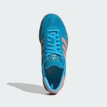 adidas Hamburg W JS0682 Sky Rush/Semi Coral/Gold Metallic - official stock image, top