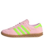 adidas Hamburg W JS0683 Clear Pink/Solar Green/Gold Metallic - official stock image, side
