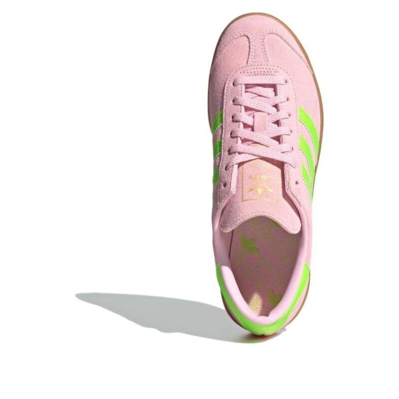 adidas Hamburg W JS0683 Clear Pink/Solar Green/Gold Metallic - official stock image, top