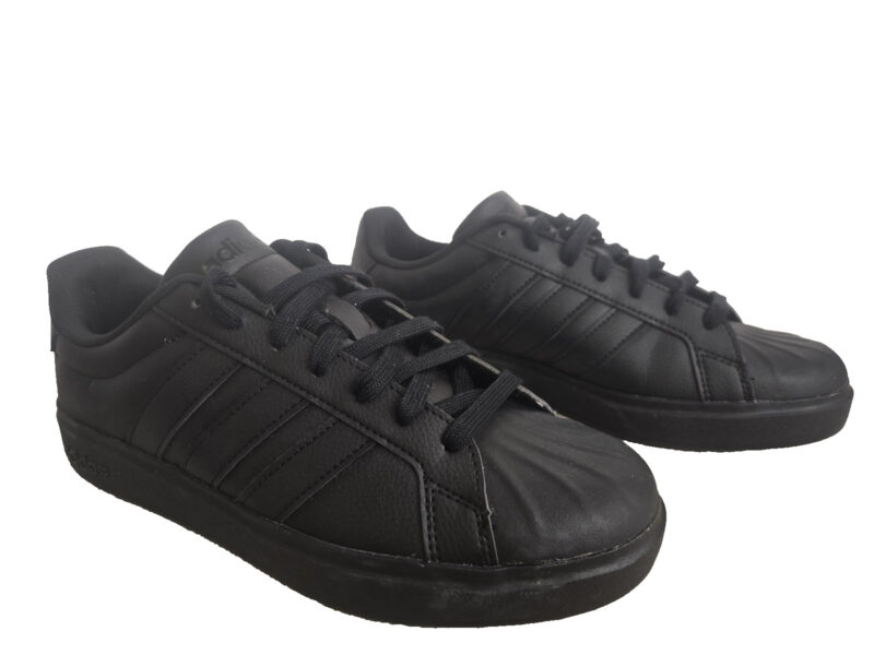 adidas Mens Trainers Black Court Style UK 8 JR4699