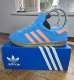 adidas Originals Hamburg W Shoes - Sky Rush/Semi Coral - UK 5