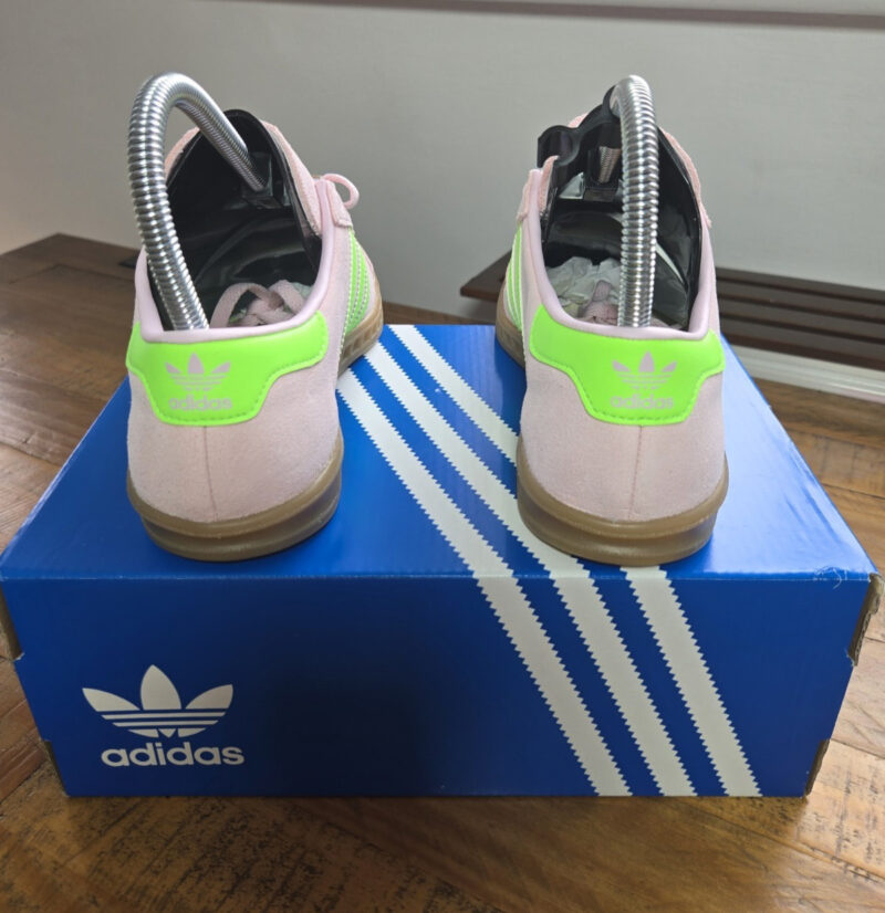 adidas Originals Hamburg W Unisex Shoes Clear Pink Green - Size UK 4