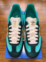 adidas Originals Samba OG UK 5 Velvet Green Yellow Gold Gum Suede JI2681