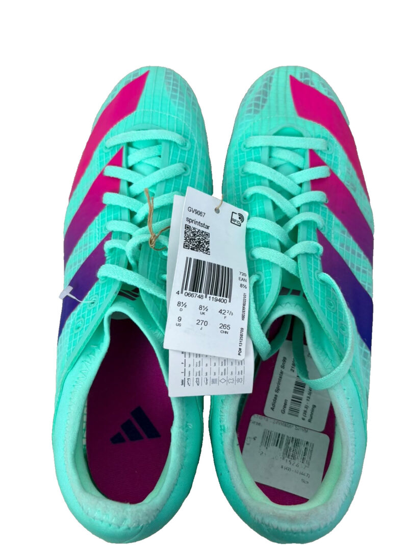 adidas Sprintstar Track Spikes Mint Pink UK 8.5 GV9067