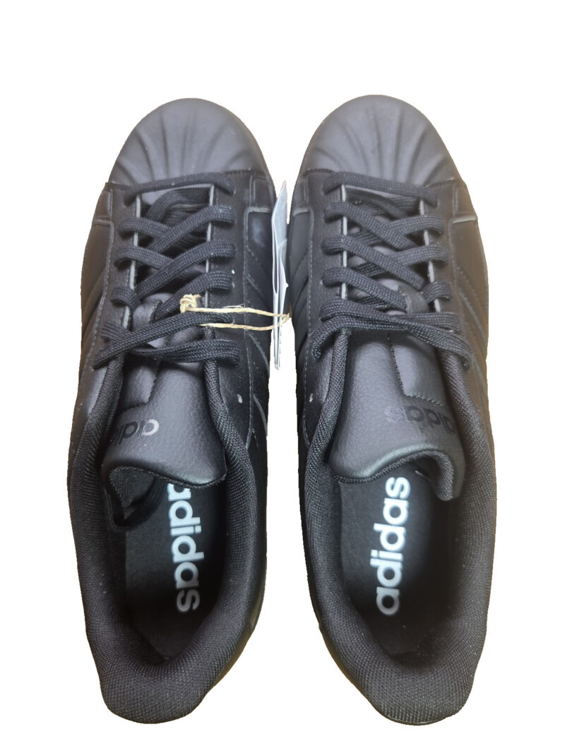 adidas Streettalk Mens Shell Toe Trainers Black JR4699 UK 9