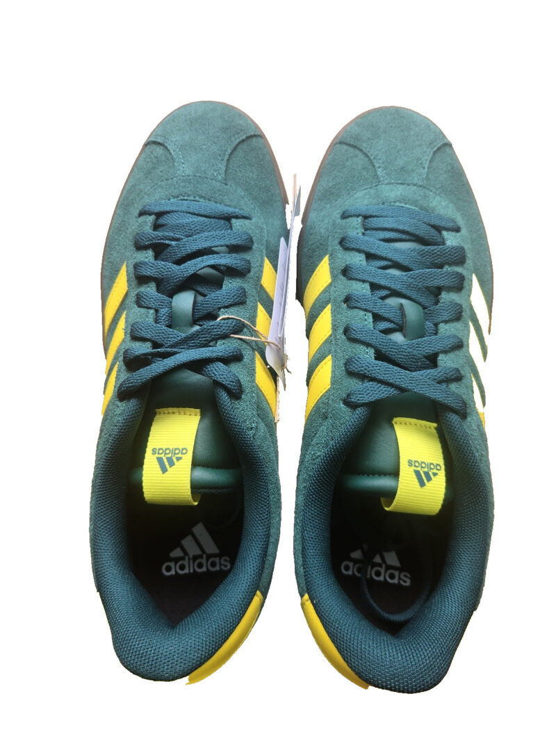 adidas VL Court 3.0 Mens Trainers Collegiate Green/Yellow JP7535 UK 8