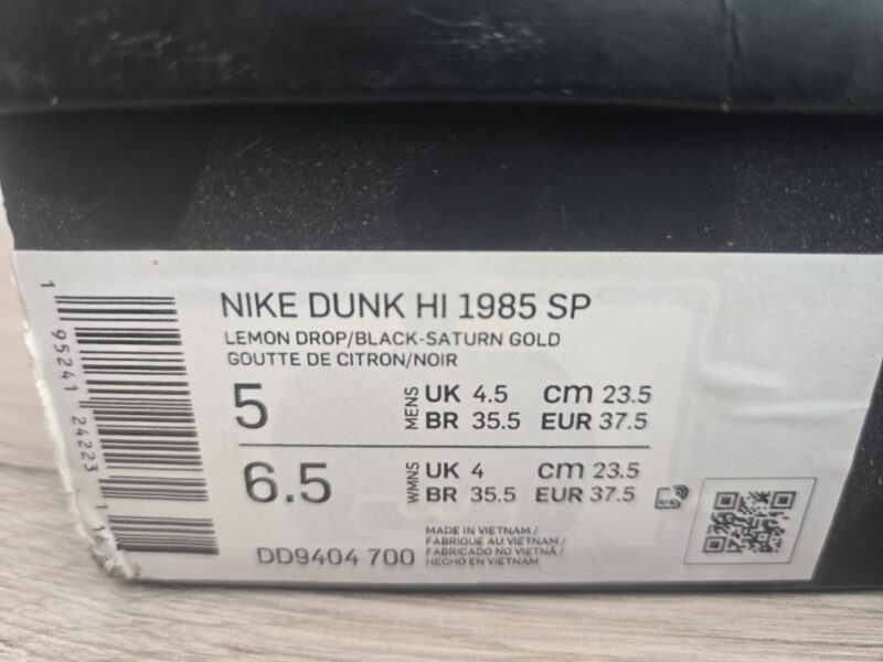 Nike Dunk High 1985 SP - Acid Wash Women's UK 4 Men's UK 4.5