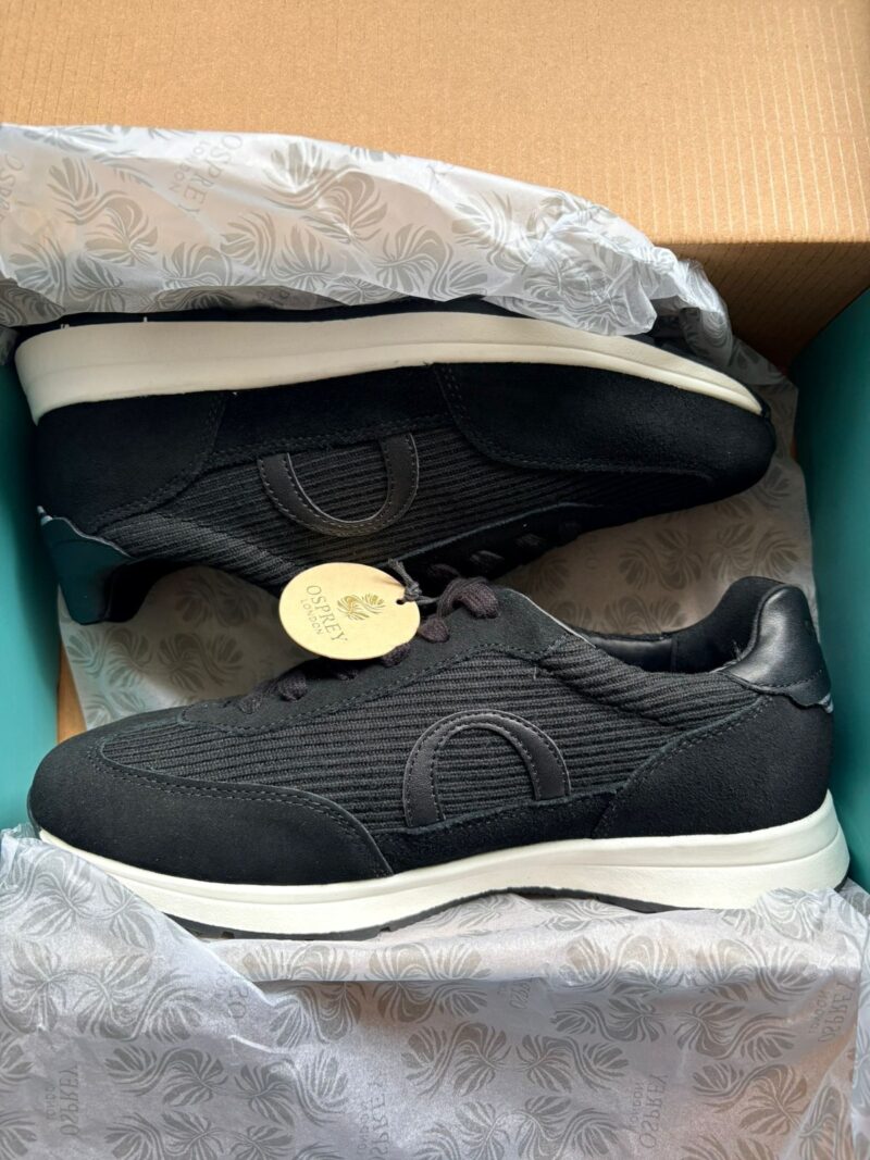 Osprey London Black Trainers UK 6 – Comfort Cushion Insole