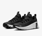 Nike Free Metcon 6 Workout Trainers - Black White - Size UK 6.5 - FJ7126-001