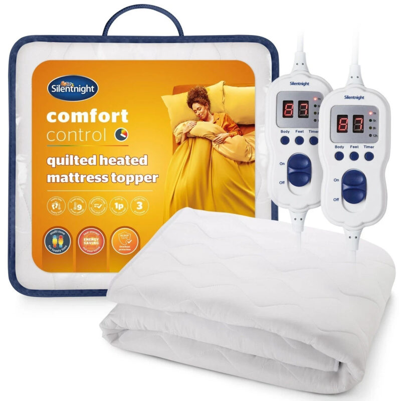 Silentnight Dual Comfort Control Quilted Heated Mattress Topper - King Size