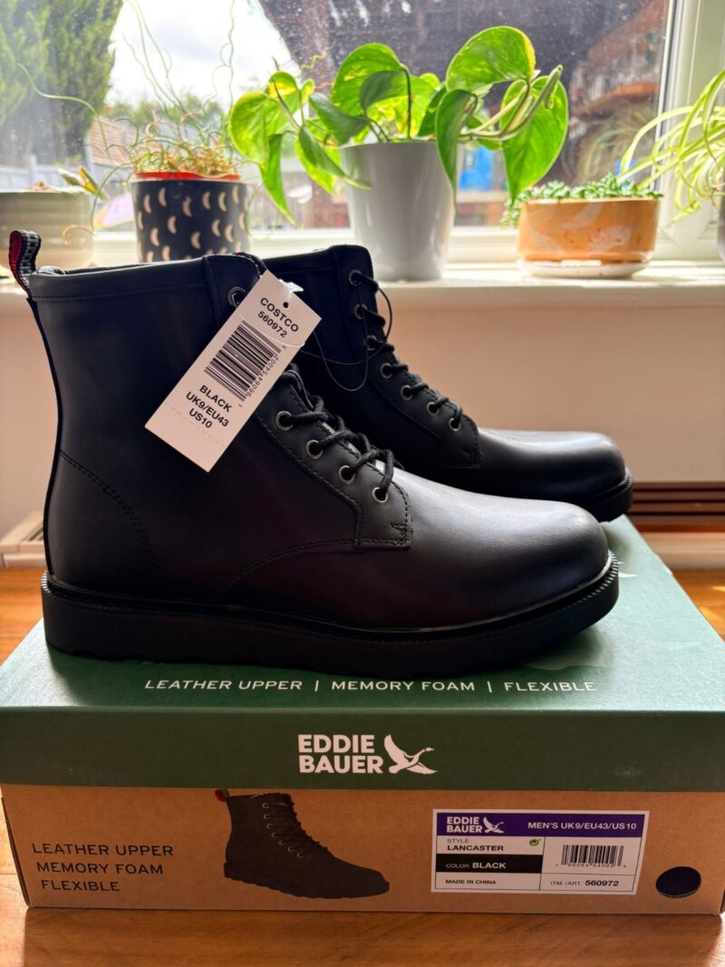 Eddie Bauer Men's Lancaster Boots in Black - Size UK 9