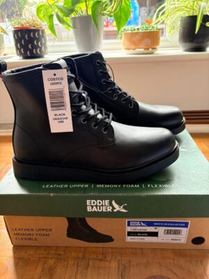 Eddie Bauer Men's Lancaster Boots in Black - Size UK 8