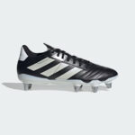adidas Kakari Rugby Boots SG Soft Ground Black White Men's Size UK 11