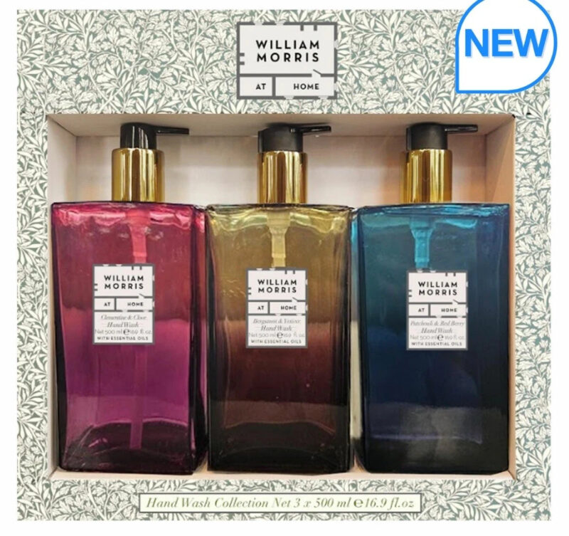 William Morris At Home Ombre Glass Hand Wash Assortment Gift William Morris At Home Ombre Glass Hand Wash Assortment Gift Mix Pack 3 x 500ml