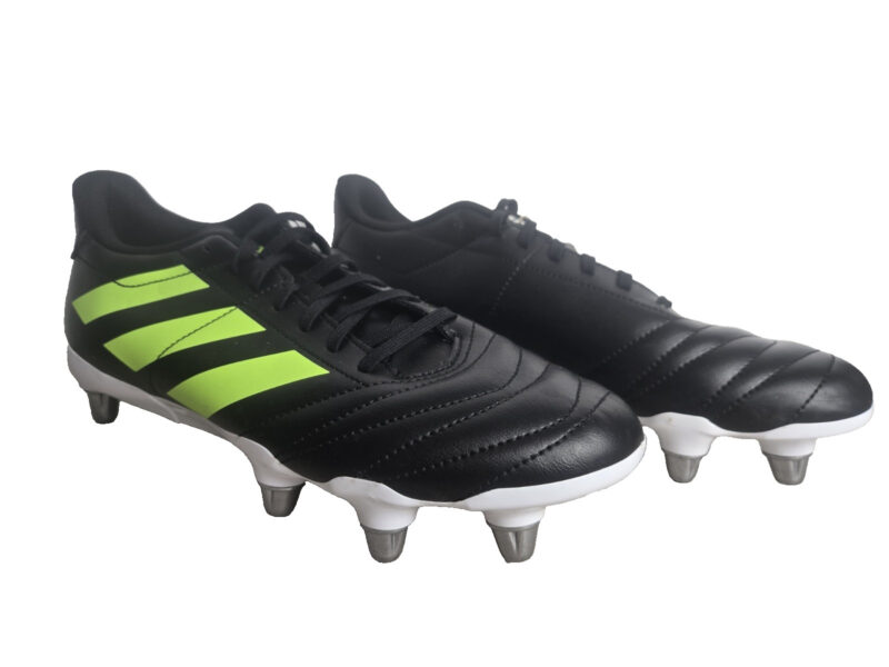 adidas Kakari SG (Soft Ground) Rugby Boots - Black Green UK 11