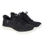 Skechers Slip Ons Trainer Women's Swift Fit Hands Free Memory Foam - Black - UK 6