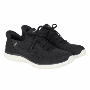 Skechers Slip Ons Trainer Women's Swift Fit Hands Free Memory Foam - Black - UK 6