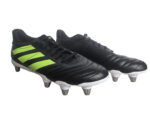 adidas Kakari SG (Soft Ground) Rugby Boots - Black Green UK 11.5