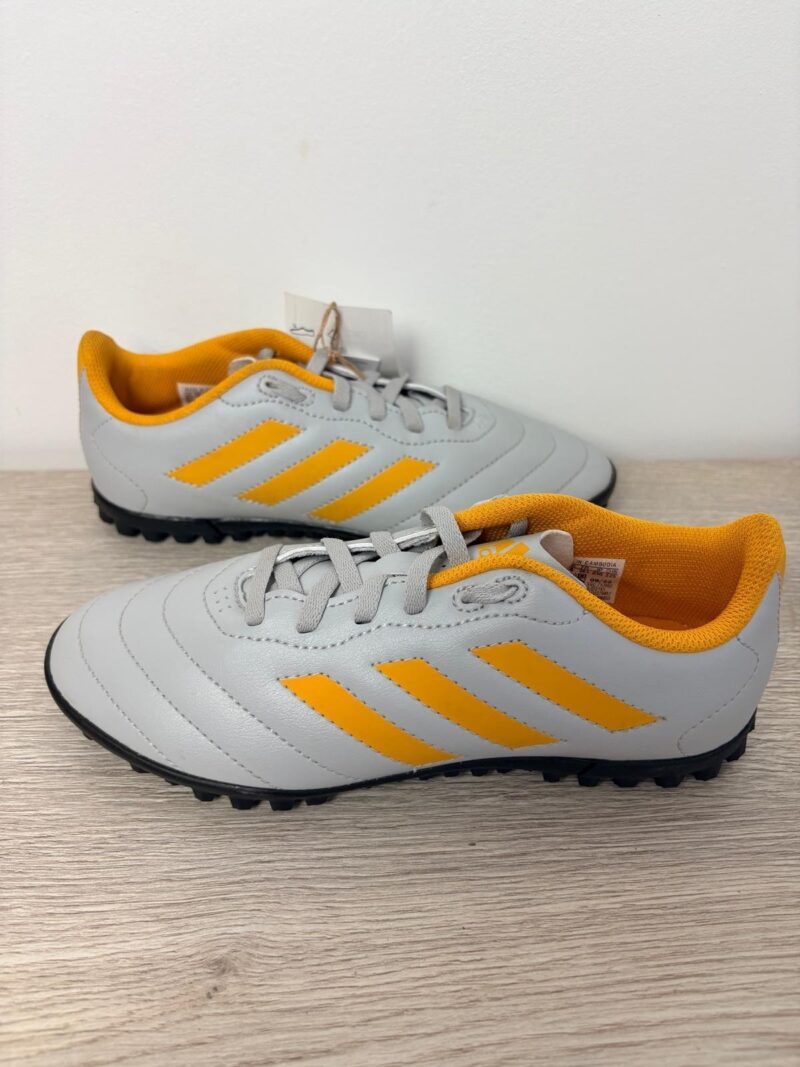 adidas Goletto VIII TF AstroTurf Football Boots Grey/ Yellow adidas Goletto VIII TF AstroTurf Football Boots Grey/ Yellow Mens Size UK 4