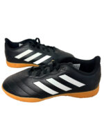 adidas Juniors Goletto VIII Indoor Football Trainers - Black / Gum Sole - UK 2