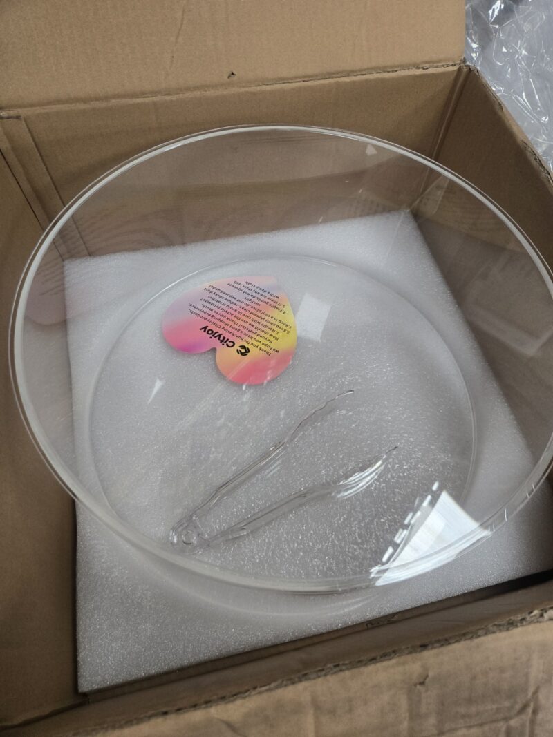 Cityjoy Stackable Bakery Display Round Case Pastry Counter Top