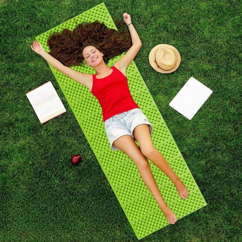 Folding Camping Sleeping Mat Z Fold XPE Foam Pad Lightweight 180x60cm Green