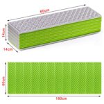 Folding Camping Sleeping Mat Z Fold XPE Foam Pad Lightweight 180x60cm Green