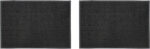 2 x JVL Condor Classic Astro Turf Look Rubber Scraper Mat Black Doormat 40 x 60cm