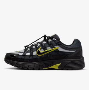 Nike P-6000 Black/Yellow Unisex Trainers Size UK 9.5