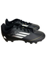 adidas F50 Club FxG Kids Football Boots Black Gold Metallic - UK 1
