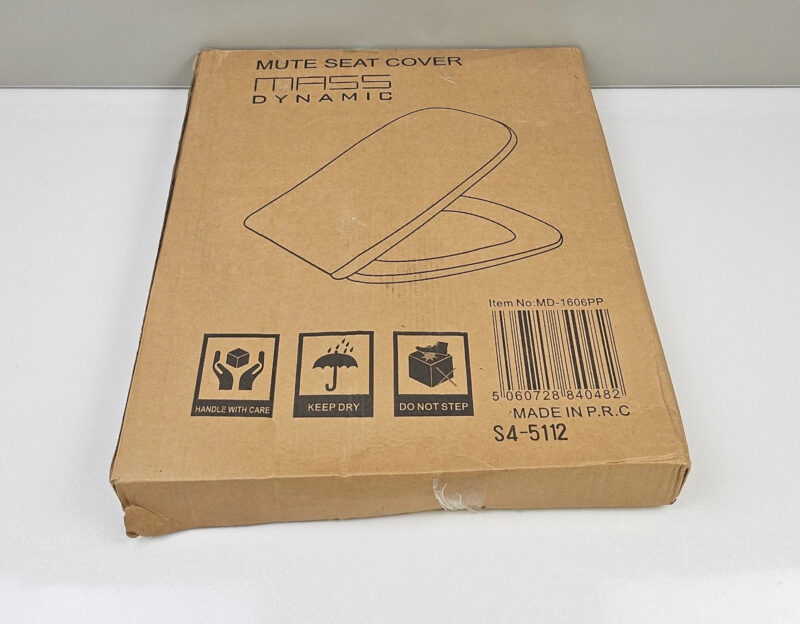 Mass Dynamic Square Toilet Seat with Soft Close & Quick Rele Mass Dynamic Square Toilet Seat with Soft Close & Quick Release for Easy Cleaning