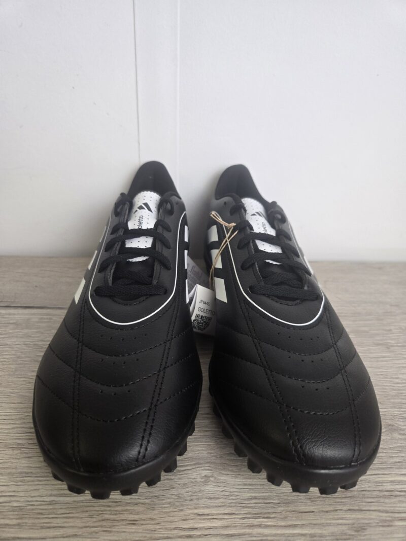 adidas Goletto VIII TF Black White Turf Football Boots UK 10 JP8445