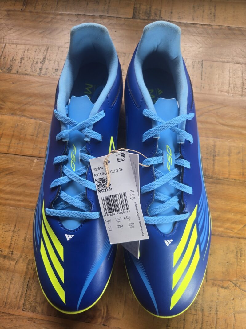 adidas F50 Messi TF Astro Turf Football Boots Royal Blue JQ6614 UK 10.5