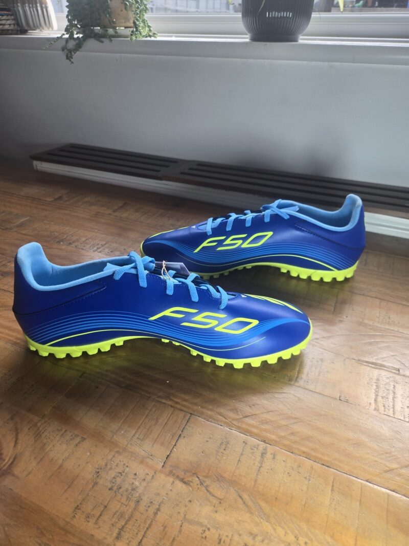 adidas F50 Messi TF Astro Turf Football Boots Royal Blue JQ6614 UK 10.5