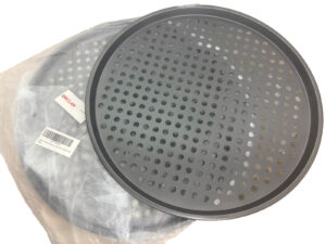 2 x ORCLAN 14 Inch Pizza Tray for Oven - Perforated Non-Stick Pizza Pan with Holes