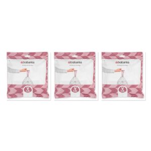 3 x Brabantia PerfectFit Code V 2-3L Bin Bags 3 × Packs