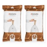 2 x Brabantia PerfectFit Code X 10-12L Bin Bags 2 × Packs