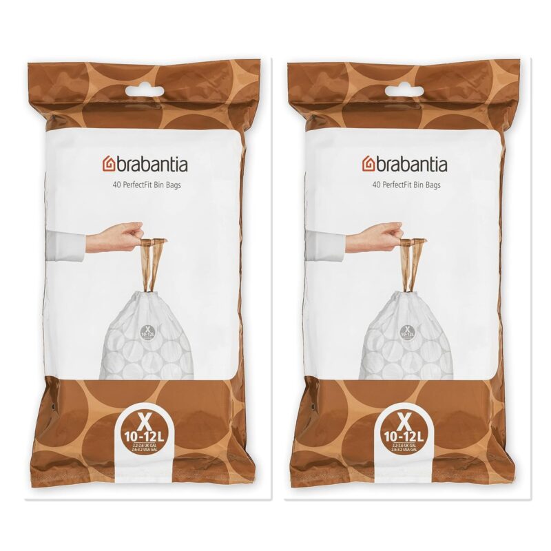 2 x Brabantia PerfectFit Code X 10-12L Bin Bags 2 × Packs