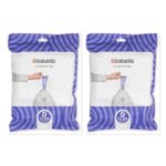 2 x Brabantia PerfectFit Code D 15-20L Bin Bags 2 × Packs