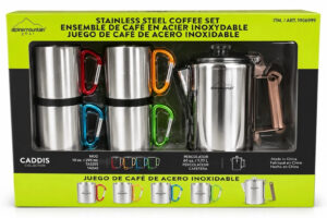 Alpine Mountain Gear 5-piece Stainless Steel 2.1L Coffee Percolator Camping Set