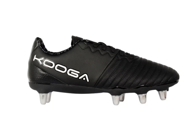 KooGa Rugby Boots Power SG Black UK 2 Juniors Lace Up Soft G KooGa Rugby Boots Power SG Black UK 2 Juniors Lace Up Soft Ground Boots