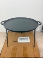 Warmiehomy Cast Iron Griddle Pan 35cm Round with 3 Legs