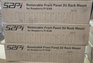 19 inch 2U Rack Mount for Raspberry Pi 5 4B 3B+ 3B, with Removable Front Bracket