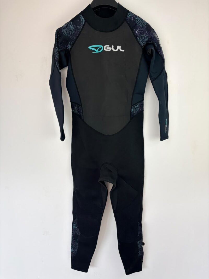 GUL Contour Ladies Full Wetsuit 3/2 Black Teal Print UK 16 XL