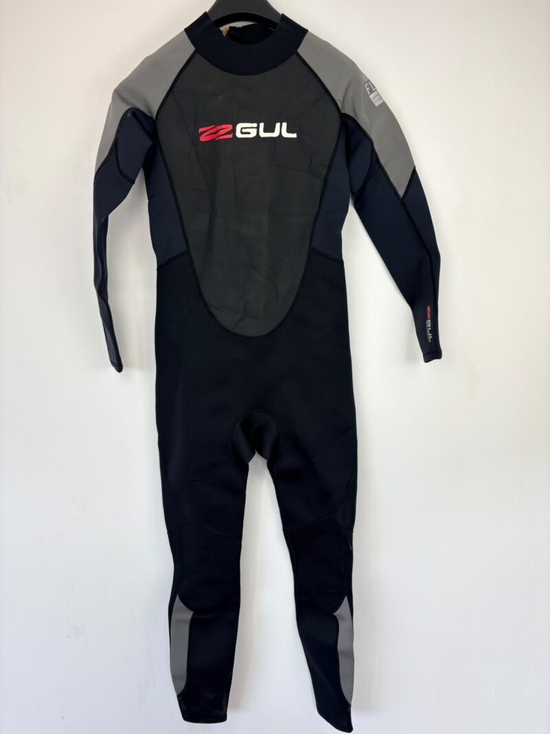 GUL Mens Full Wetsuit 3.2mm Black Grey Red UK M