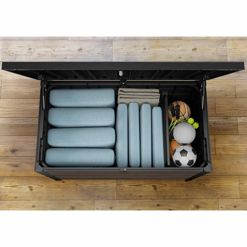 Keter Rosewood 870 Litre (230 Gallon) Deck Box with Divider