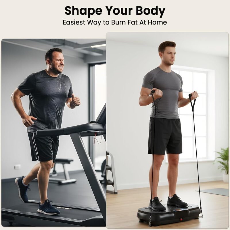 Vibration Plate Exercise Machine for Weight Loss, Lymphatic Drainage, Home Gym