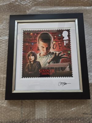 Stranger Things Signed Framed Stamp Eleven - Royal Mail Limited Edition #71/150