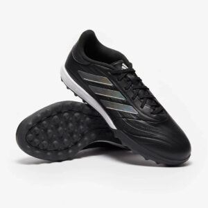 adidas Copa Pure 2 League Black Grey Football Astro Real Leather Trainers UK 8